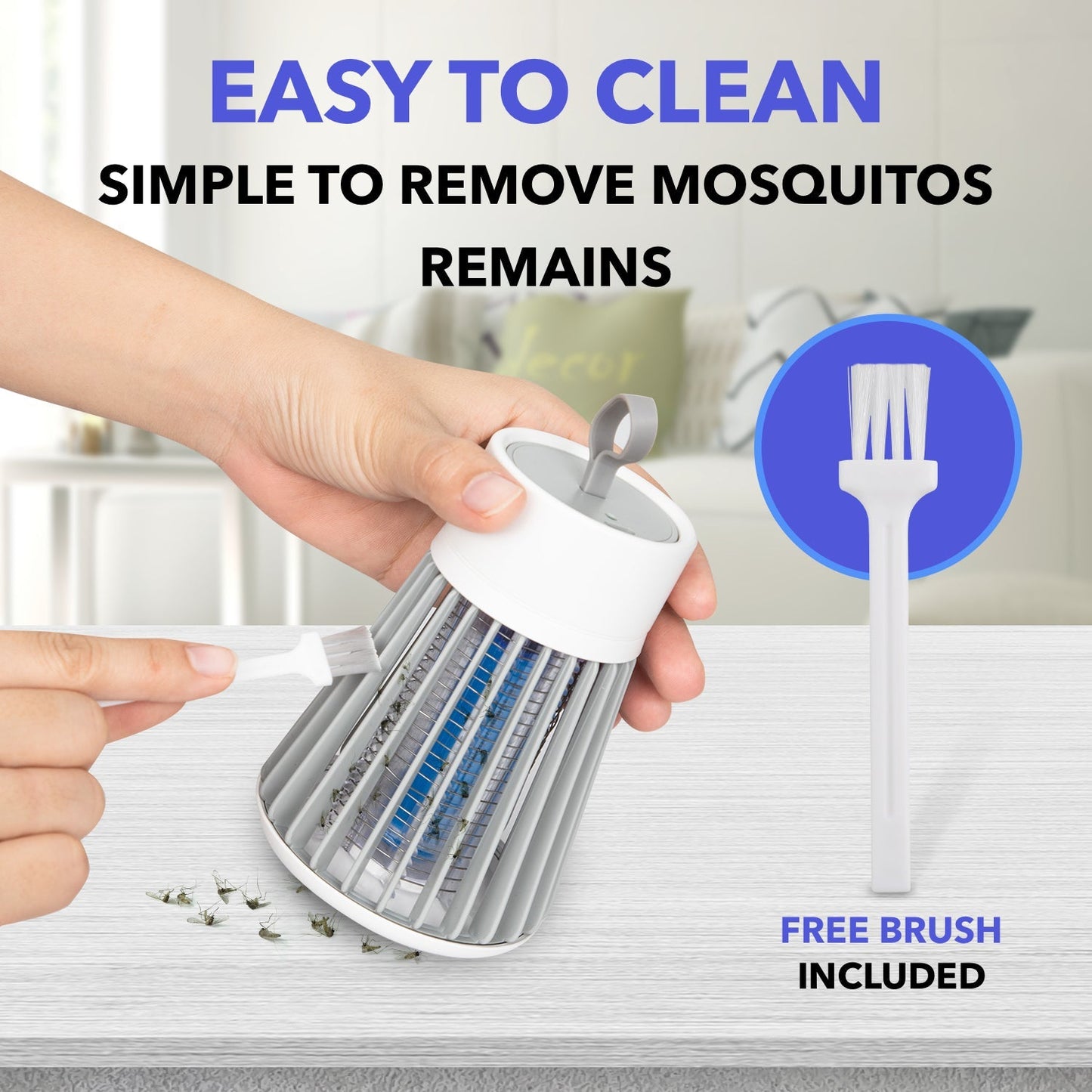 Chemical-Free, Noiseless Bug Zapper
