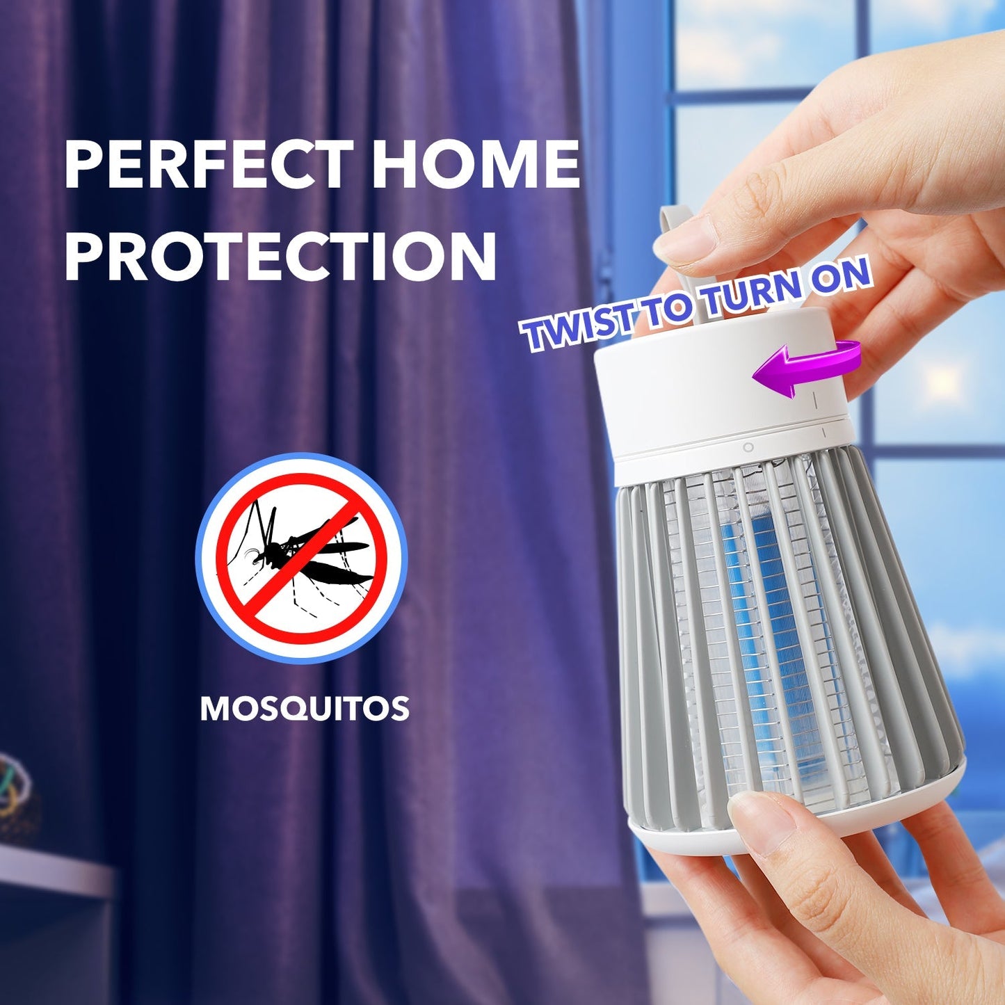 Chemical-Free, Noiseless Bug Zapper