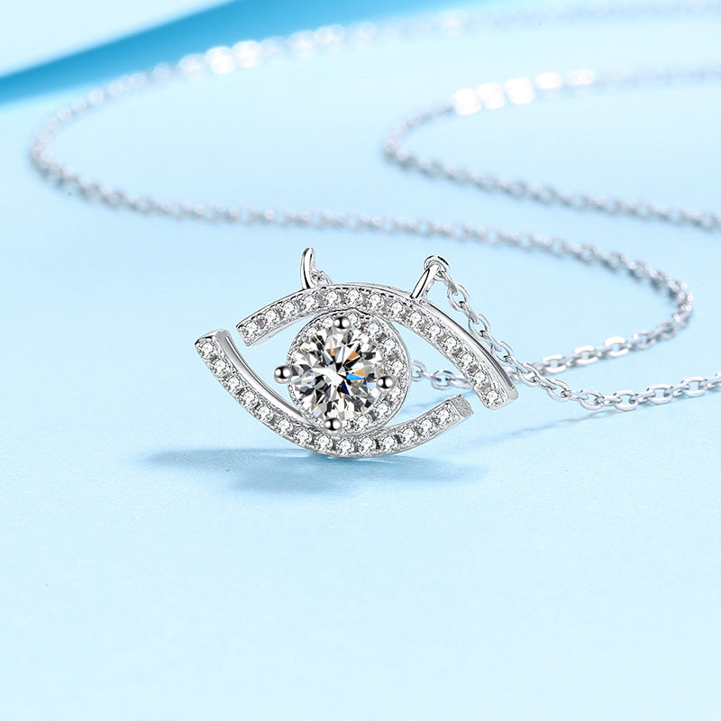 Moissanite Eye Necklace