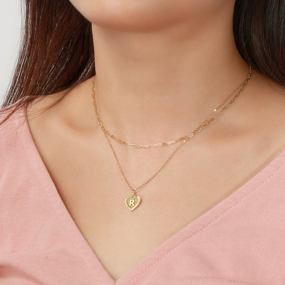Layered Initial Necklace