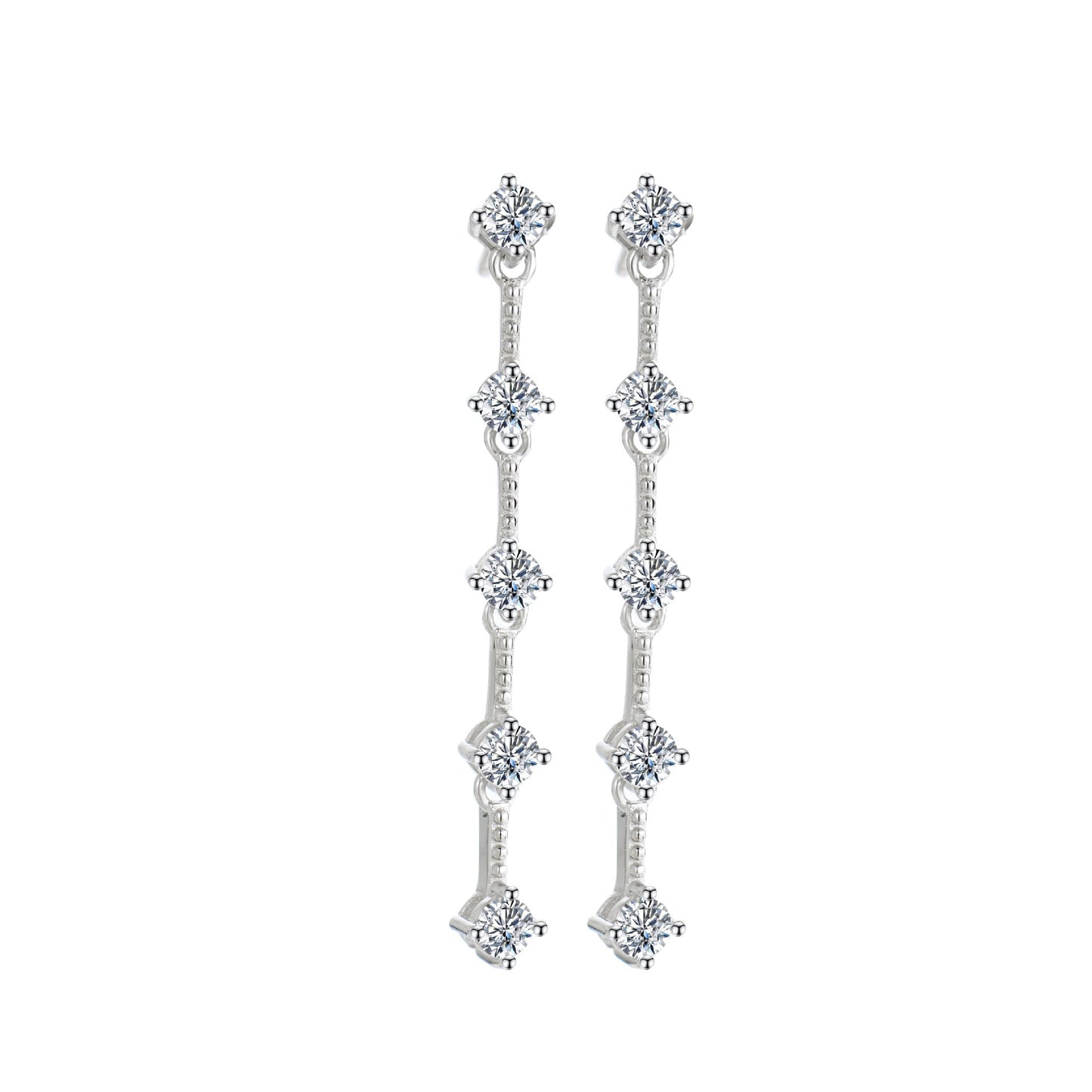 Long Tassel Moissanite S925 Earrings