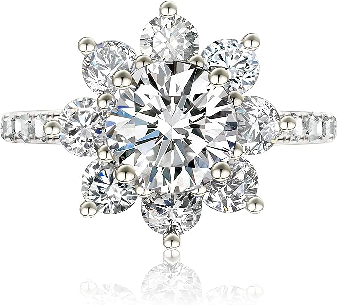 Snowflake Moissanite S925 Ring