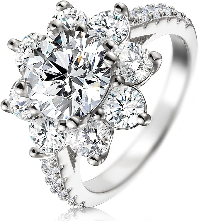 Snowflake Moissanite S925 Ring
