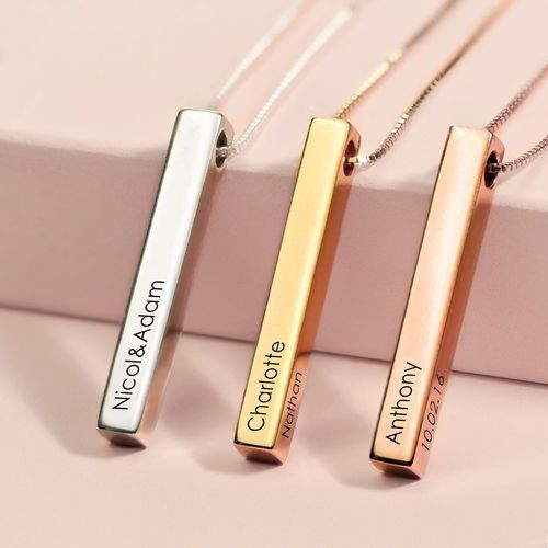Personalized Bar Necklace