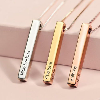 Personalized Bar Necklace