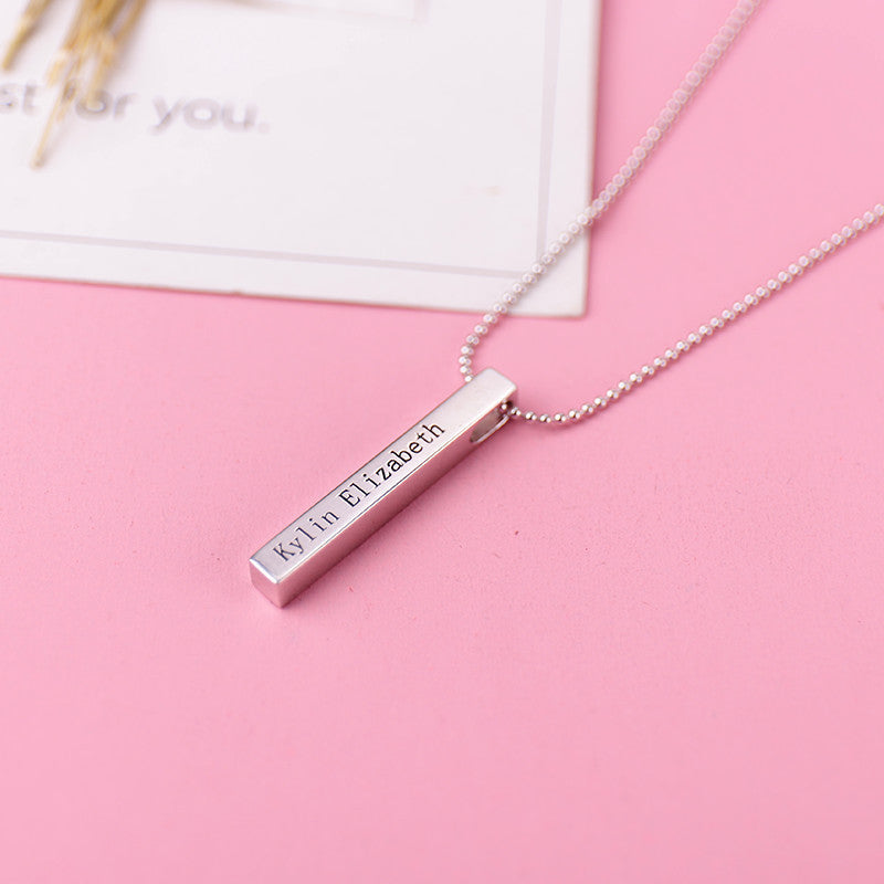 Personalized Bar Necklace