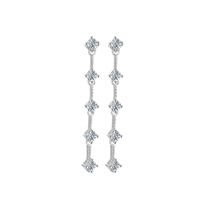 Long Tassel Moissanite S925 Earrings