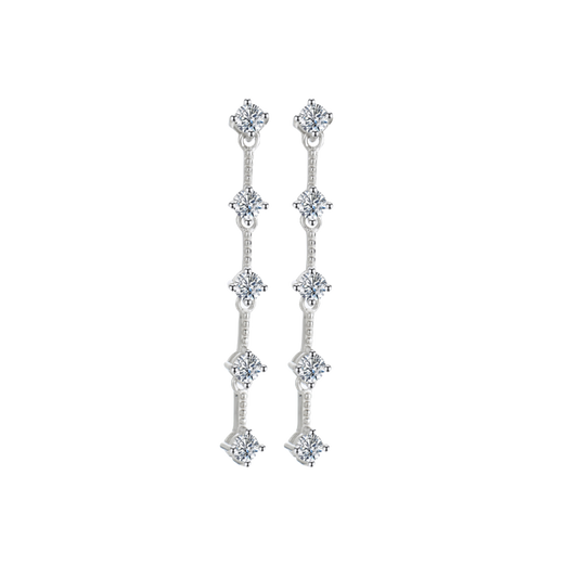 Long Tassel Moissanite S925 Earrings