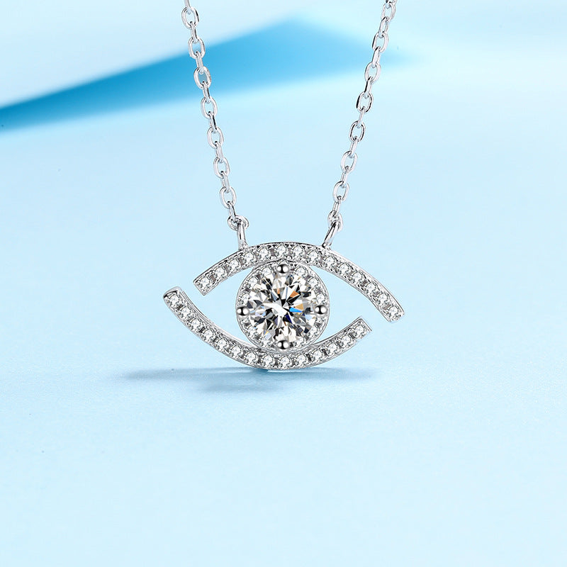 Moissanite Eye Necklace