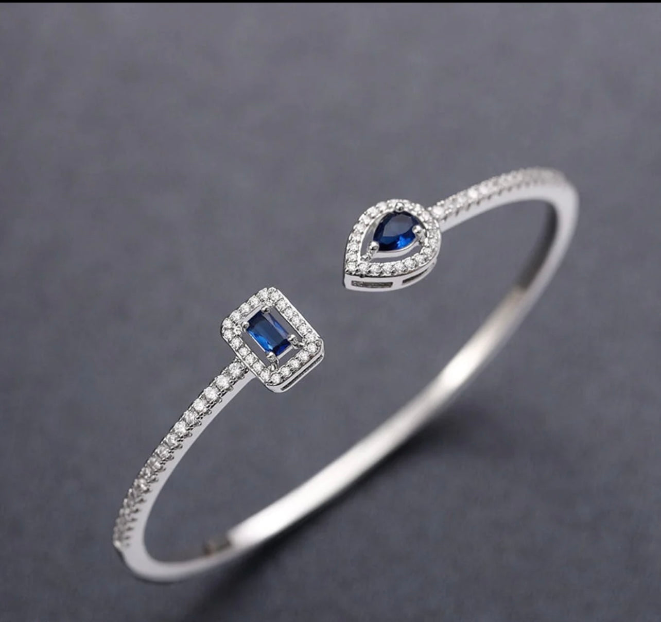 silver stone bracelet