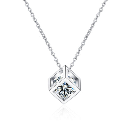 Cube Diamond Necklace