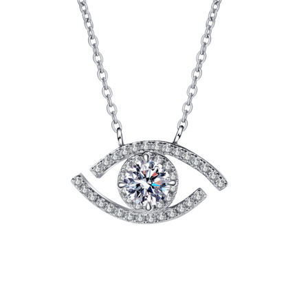 Moissanite Eye Necklace