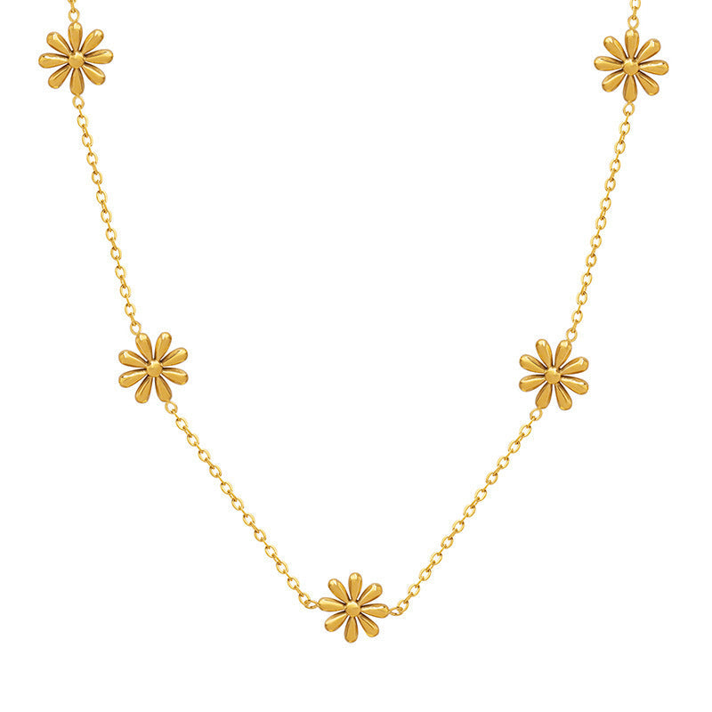 Titanium Gold Plated Necklace