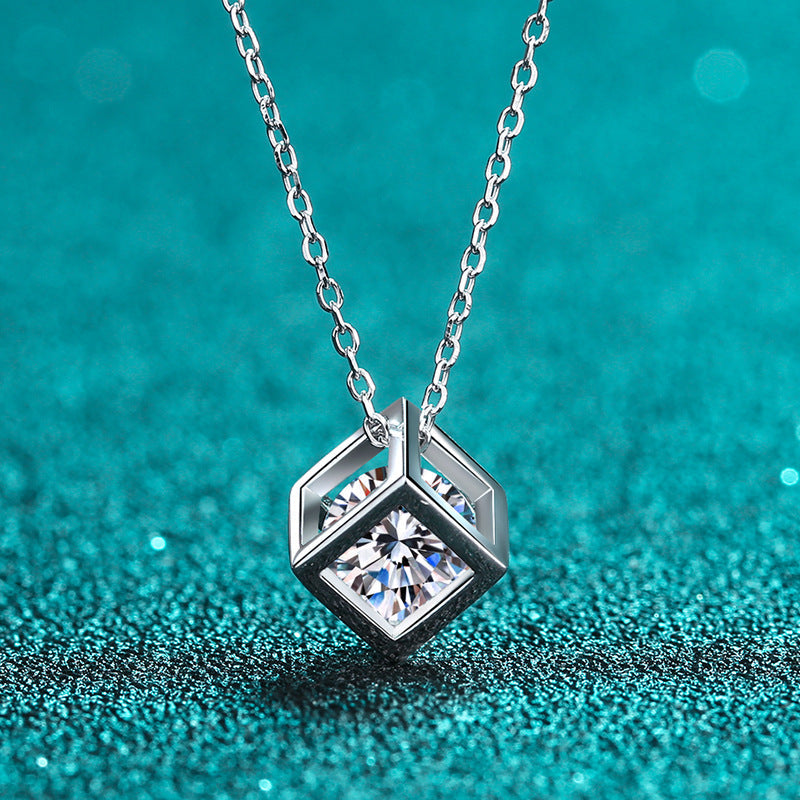 Cube Diamond Necklace