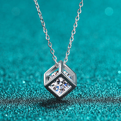 Cube Diamond Necklace
