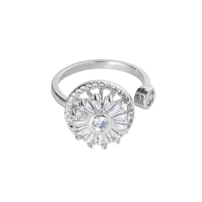 Crystal Anxiety Relief Spinning Ring