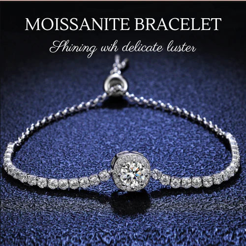 Silver Moissanite Bracelet