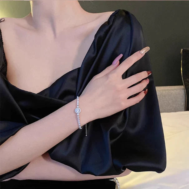 Silver Moissanite Bracelet