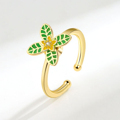 Flower Spinning Ring