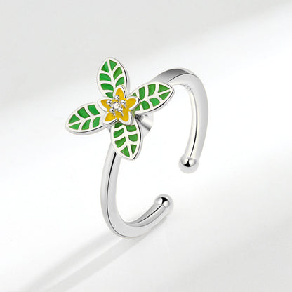 Flower Spinning Ring