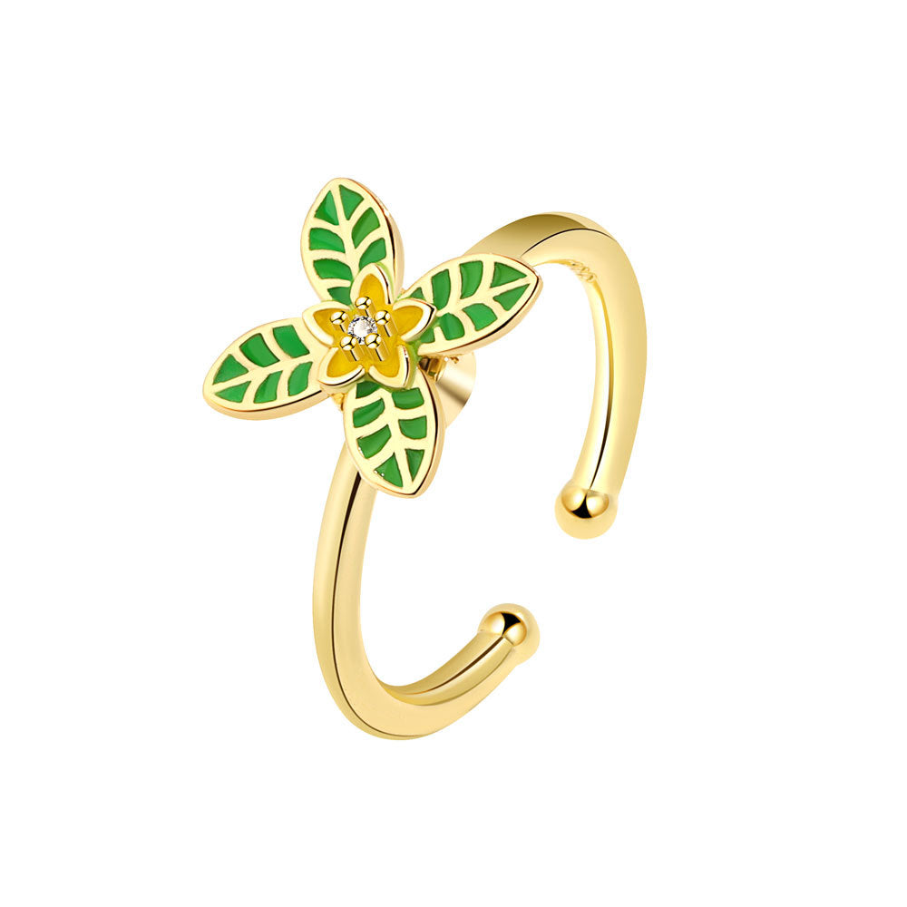Flower Spinning Ring