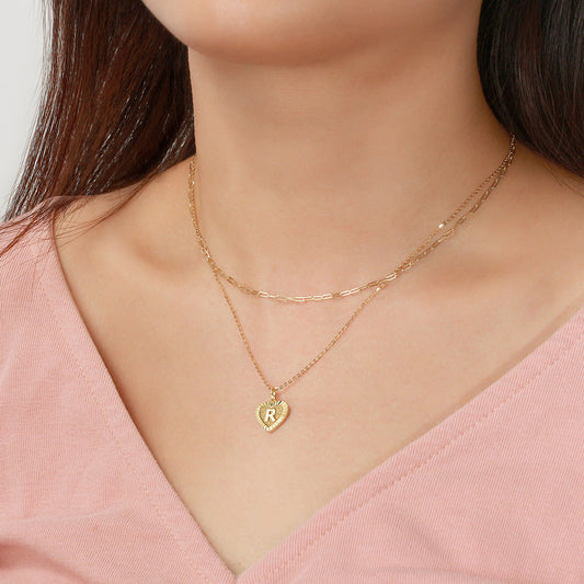 Layered Initial Necklace