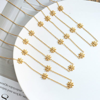 Titanium Gold Plated Necklace