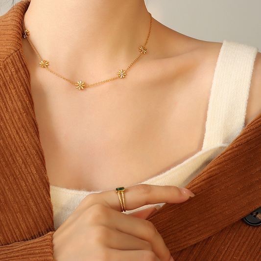 Titanium Gold Plated Necklace