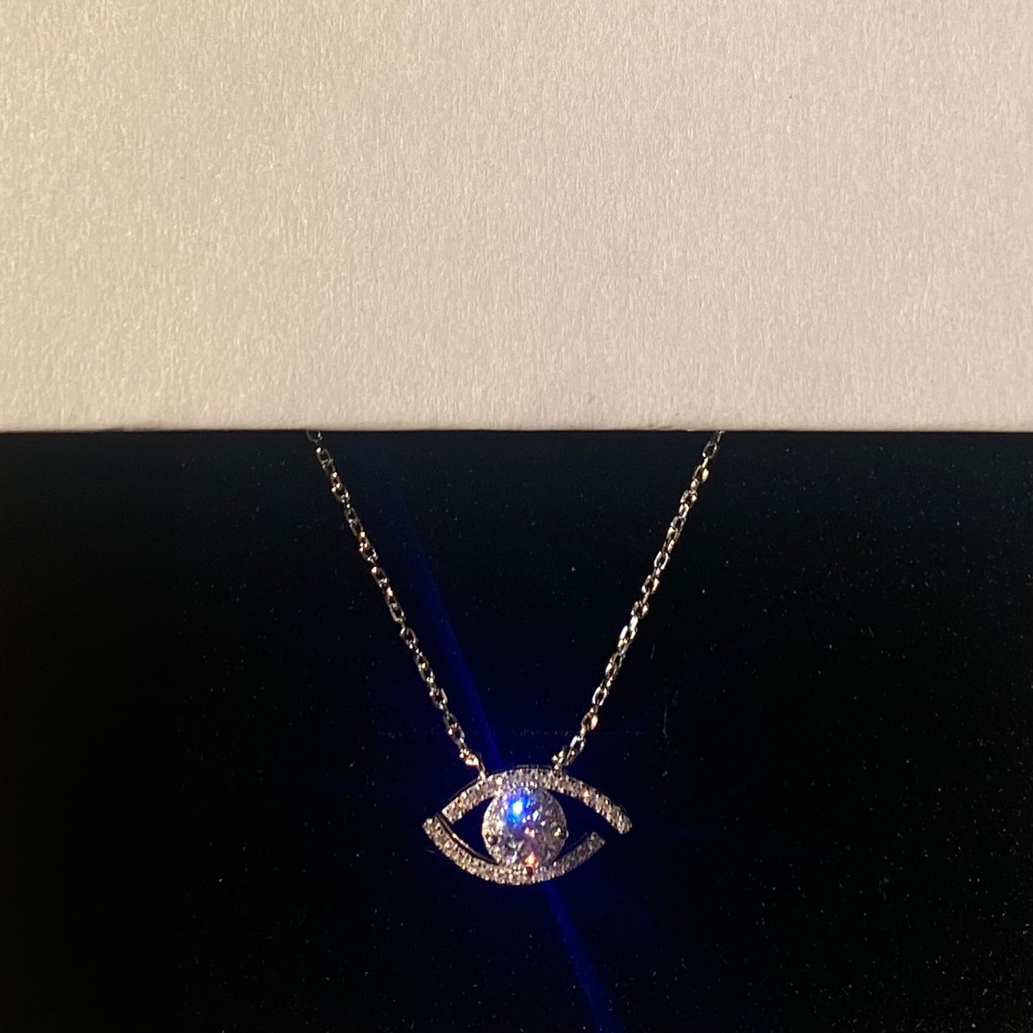 Moissanite Eye Necklace