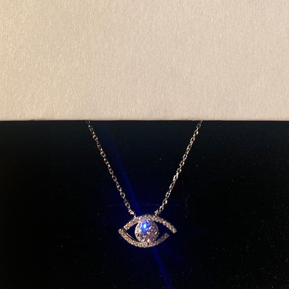 Moissanite Eye Necklace