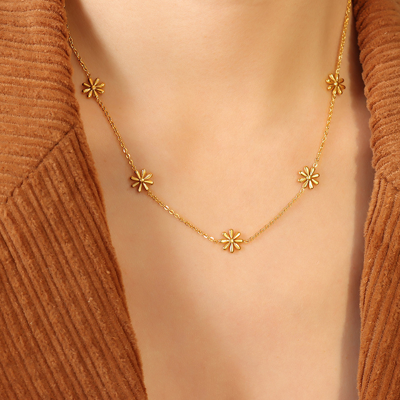 Titanium Gold Plated Necklace